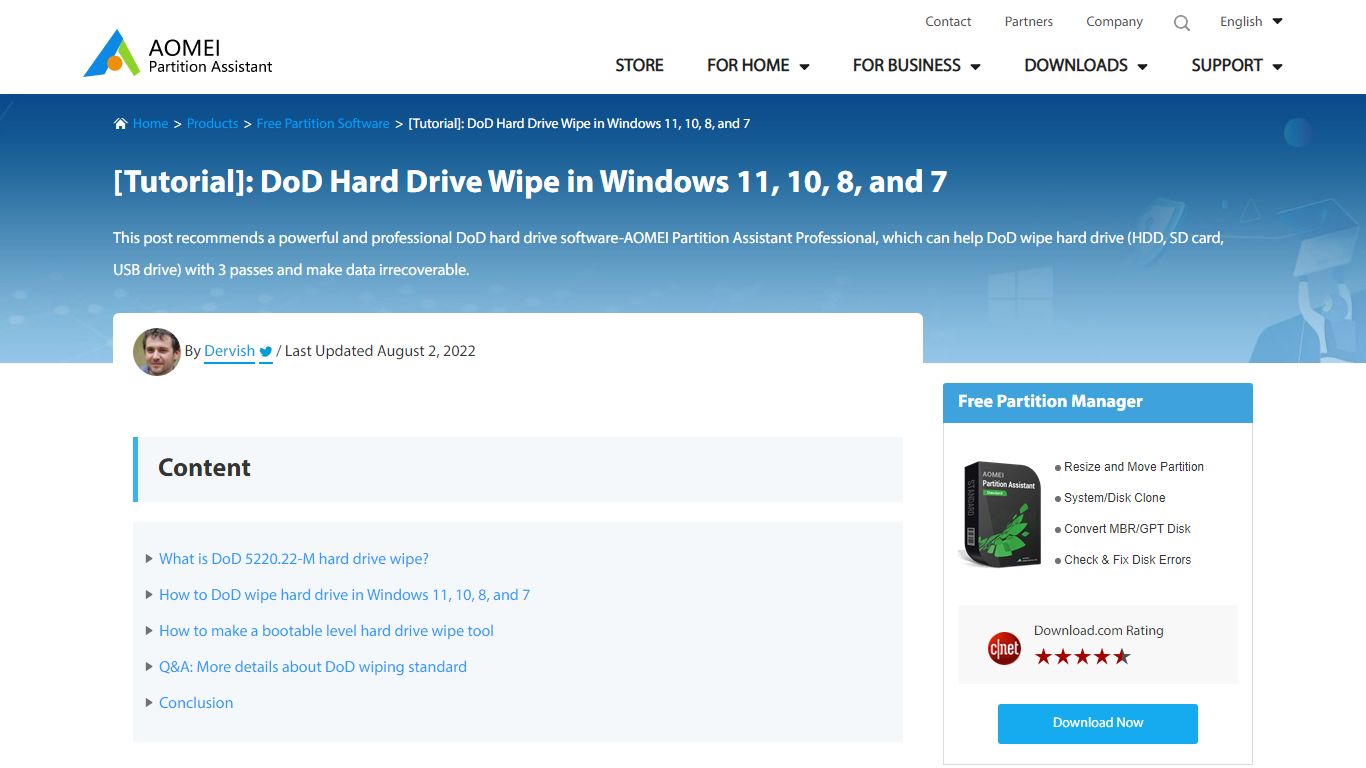 [Tutorial]: DoD Hard Drive Wipe in Windows 11, 10, 8, and 7